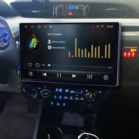 Multimídia Toyota Hilux 2019 2020 2021 2022 2023 V2 Tesla 13" 2016 2017 2018